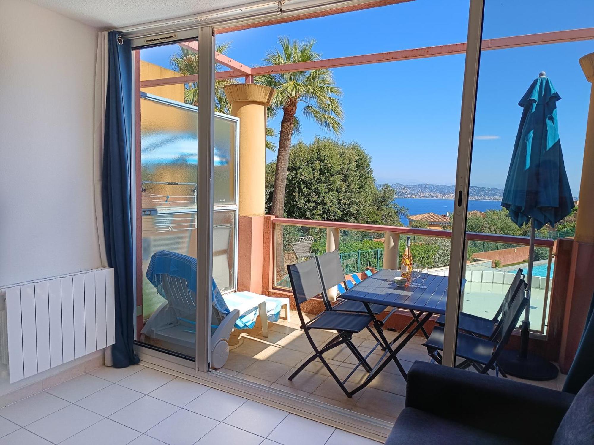 Magnifique Vue Mer Et Piscine - Les Cles De L Esterel Théoule-sur-Mer Esterno foto