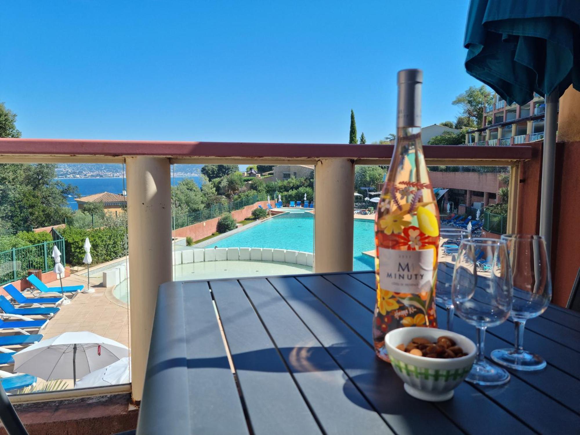 Magnifique Vue Mer Et Piscine - Les Cles De L Esterel Théoule-sur-Mer Esterno foto