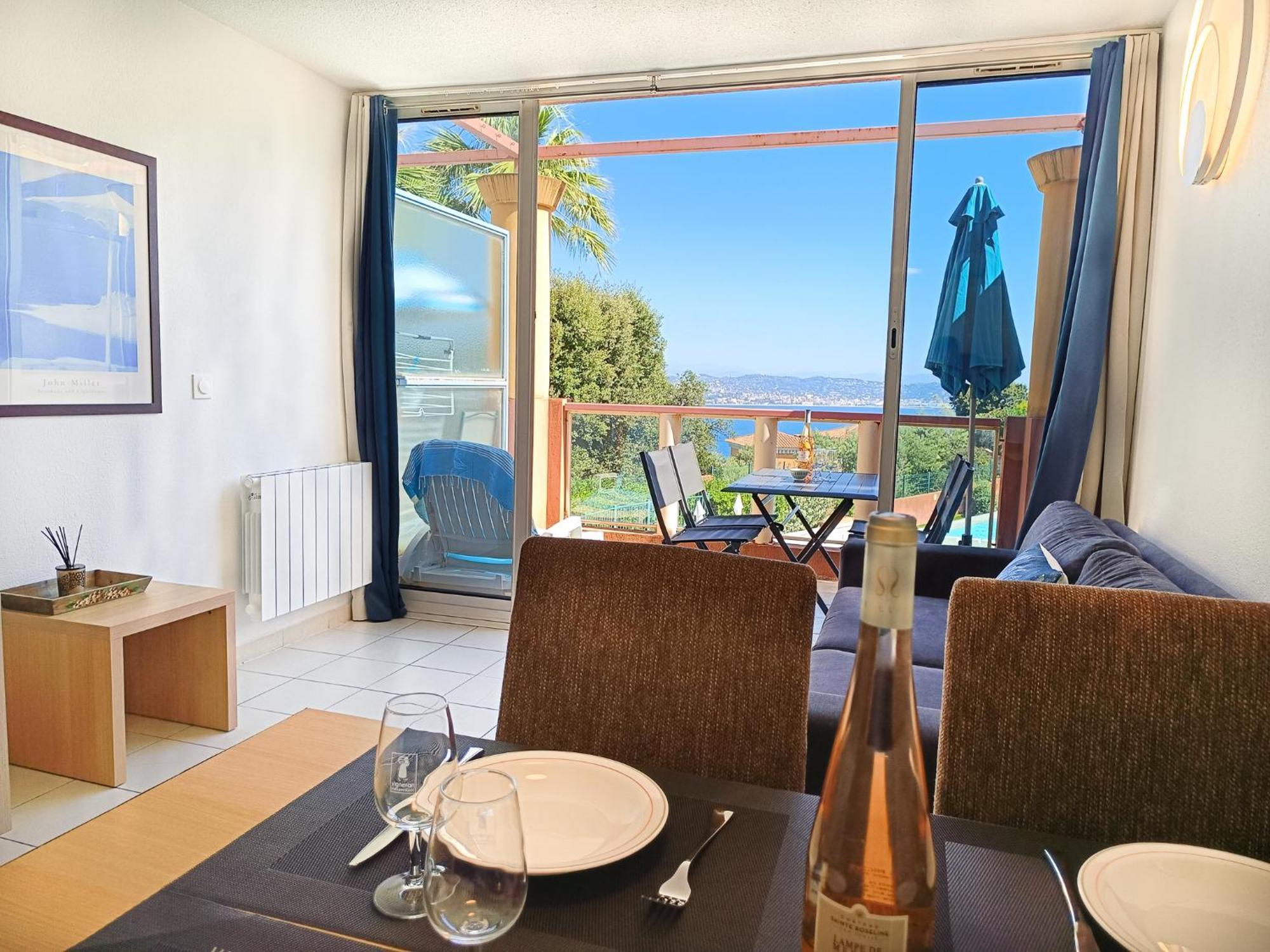 Magnifique Vue Mer Et Piscine - Les Cles De L Esterel Théoule-sur-Mer Esterno foto
